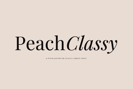 Шрифт Peach Classy